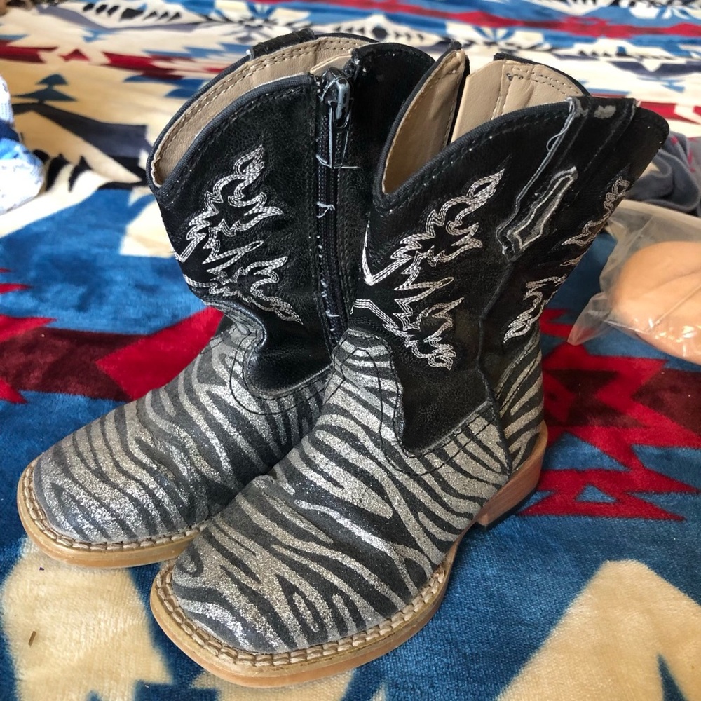 Girls 6T Zebra Boots